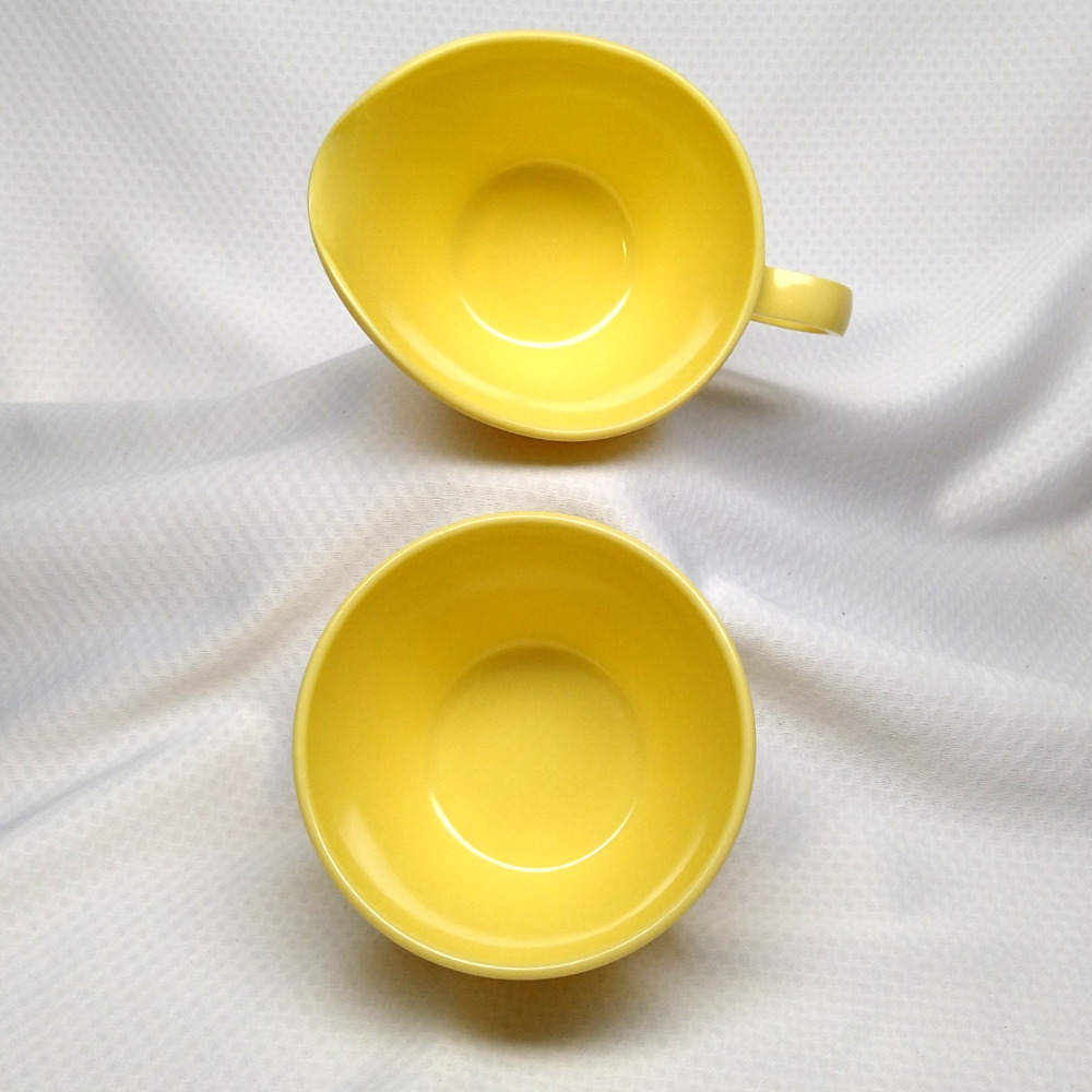 Windsor Melmac Yellow Creamer 411-1 Sugar Bowl 414-1 Set Mid Century Retro Diner